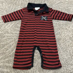 Cach cach 3 mo, so cute pirate appliqué on striped soft fabric👼
